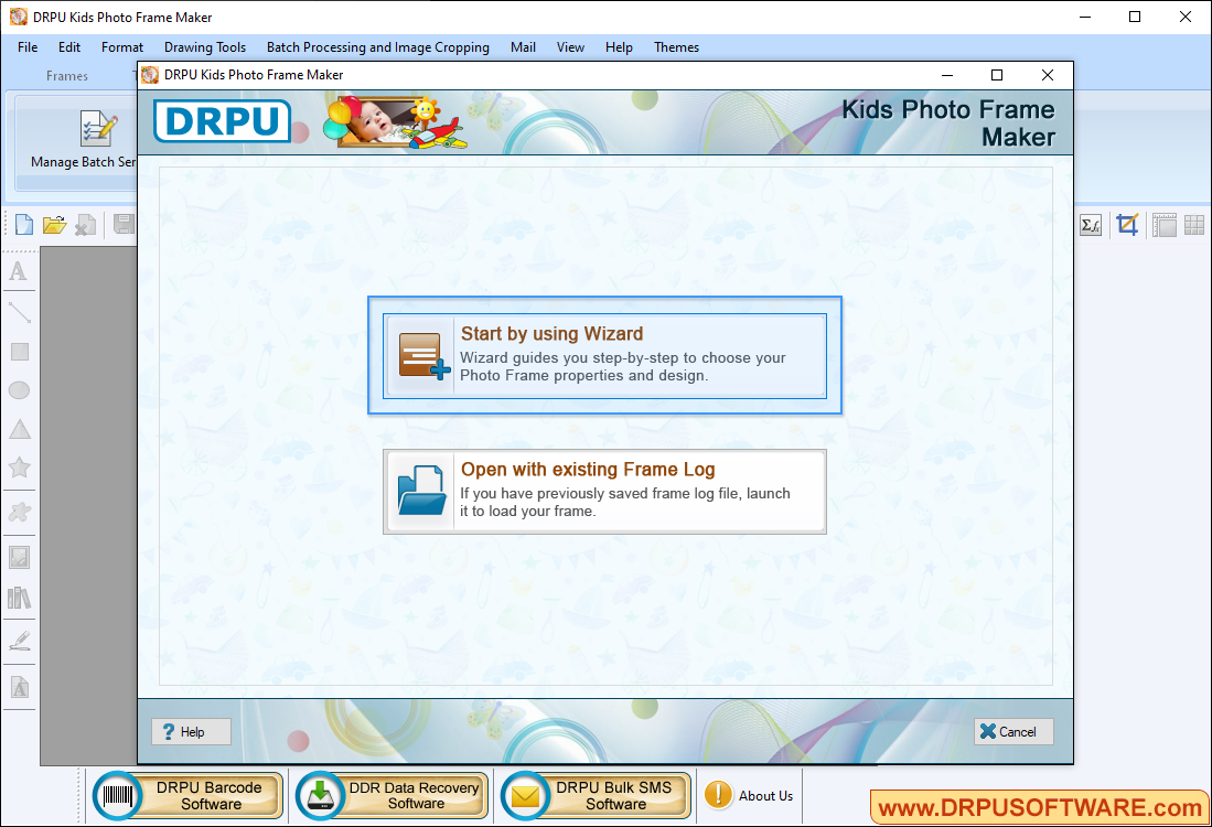 DRPU Kids Photo Frame Maker