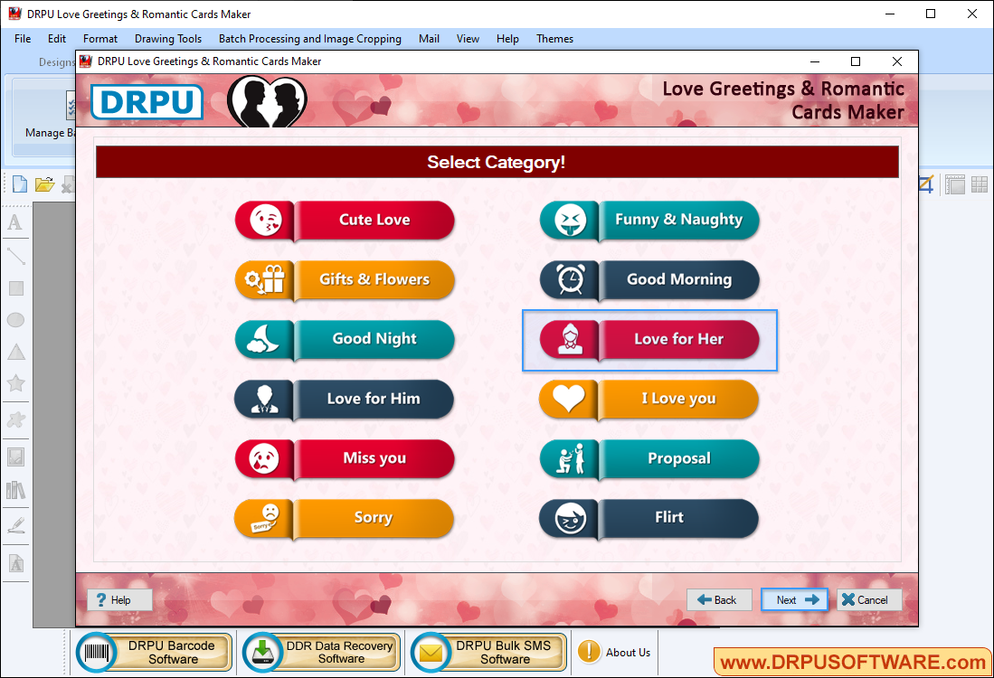 Love Greetings & Romantic Cards