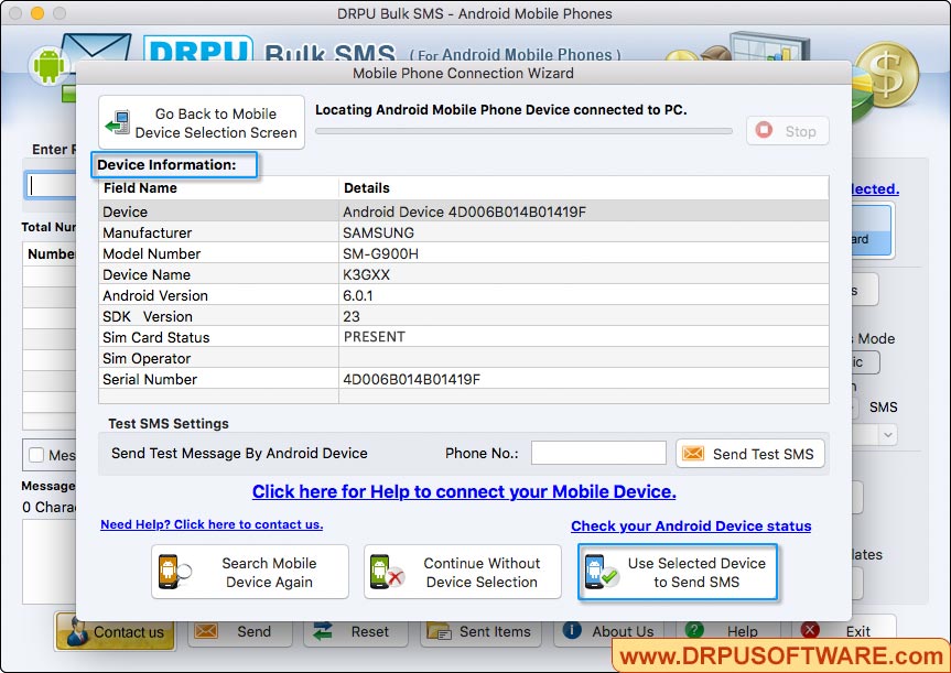 Mac Android Bulk SMS Software