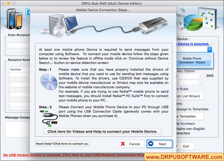 Mac Bulk SMS - Multi Device Edition