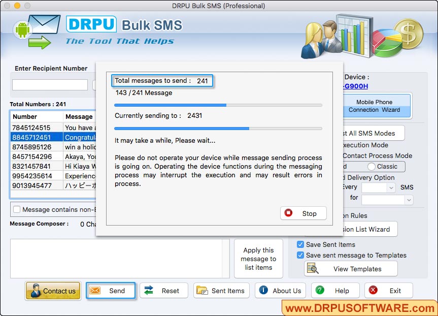 Mac Bulk SMS Professional