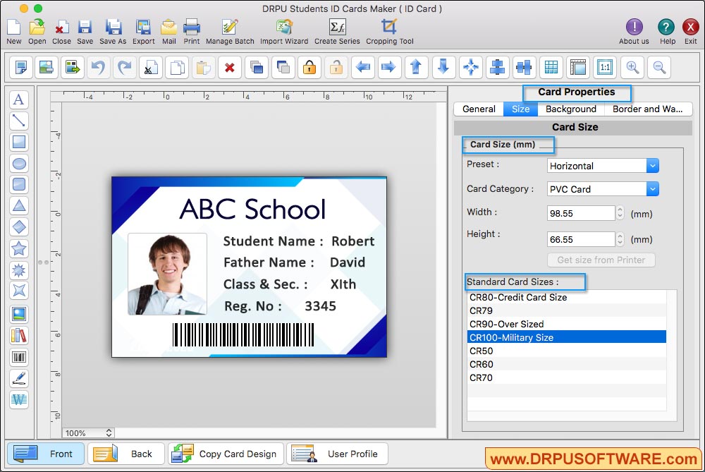 Students ID Cards Maker for Mac