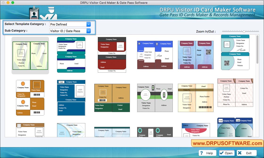 Visitors ID Cards Maker for Mac