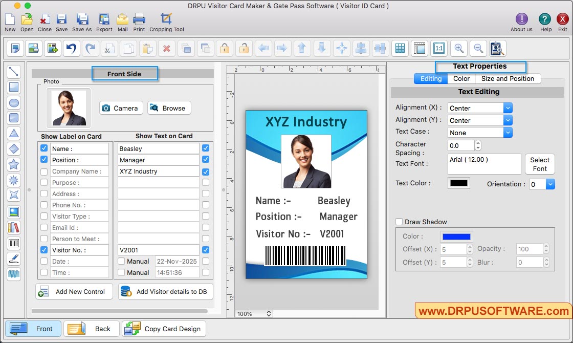 Visitors ID Cards Maker for Mac