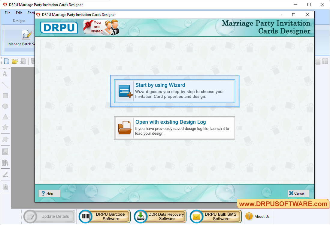 Marriage Party Invitation Card