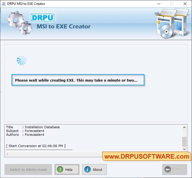 DRPU MSI to EXE Creator