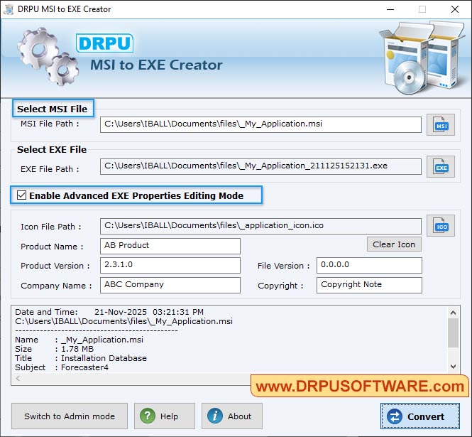 MSI to EXE Creator Software