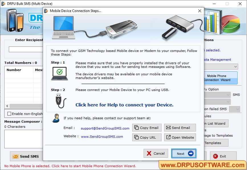 Bulk SMS for Multi device Software