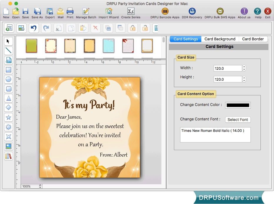 Party Invitation Card
