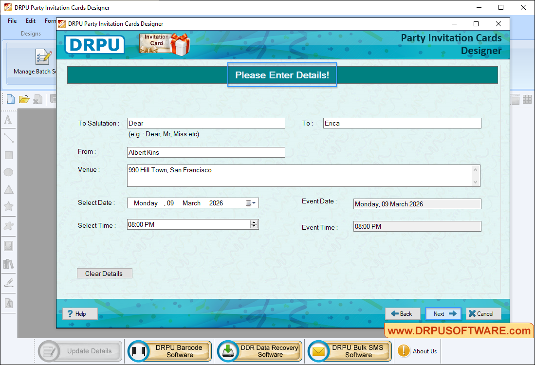 Party Invitation Card