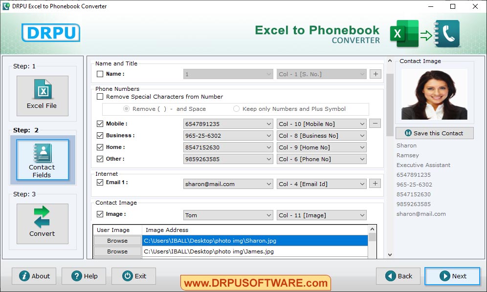 Database Converter – Excel to Phonebook