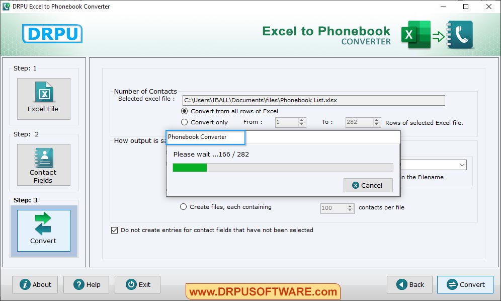 DRPU Excel to Phonebook Converter