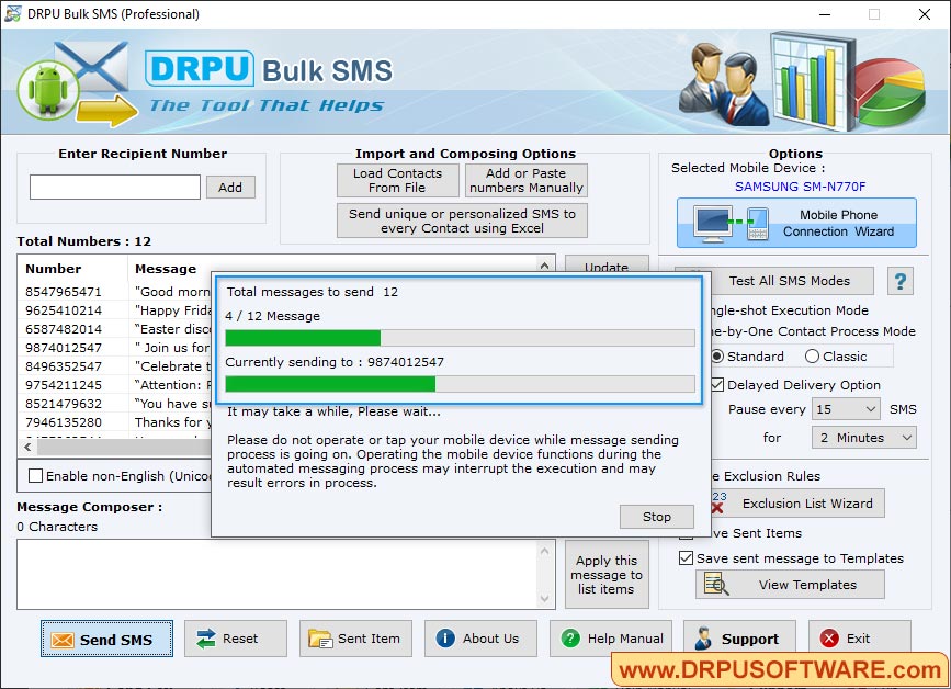 Bulk SMS – Professional Software