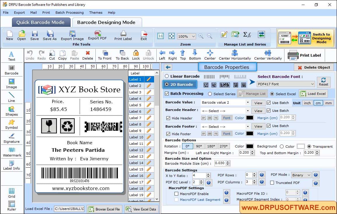 Barcode Properties