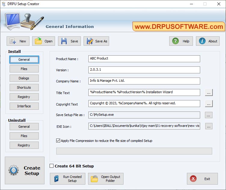  Setup Creator Software