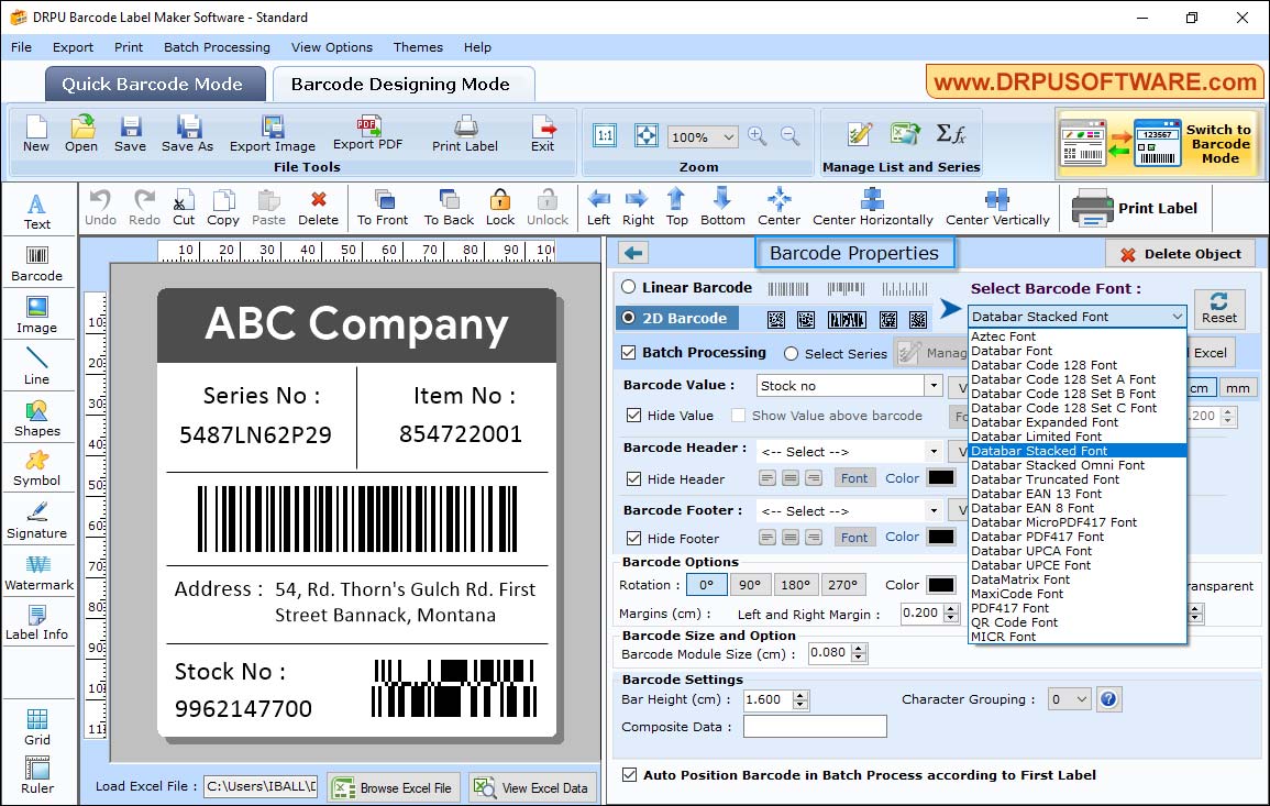 Barcode Label Maker Software