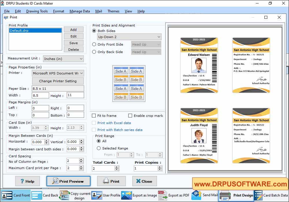 Print Settings Print Settings