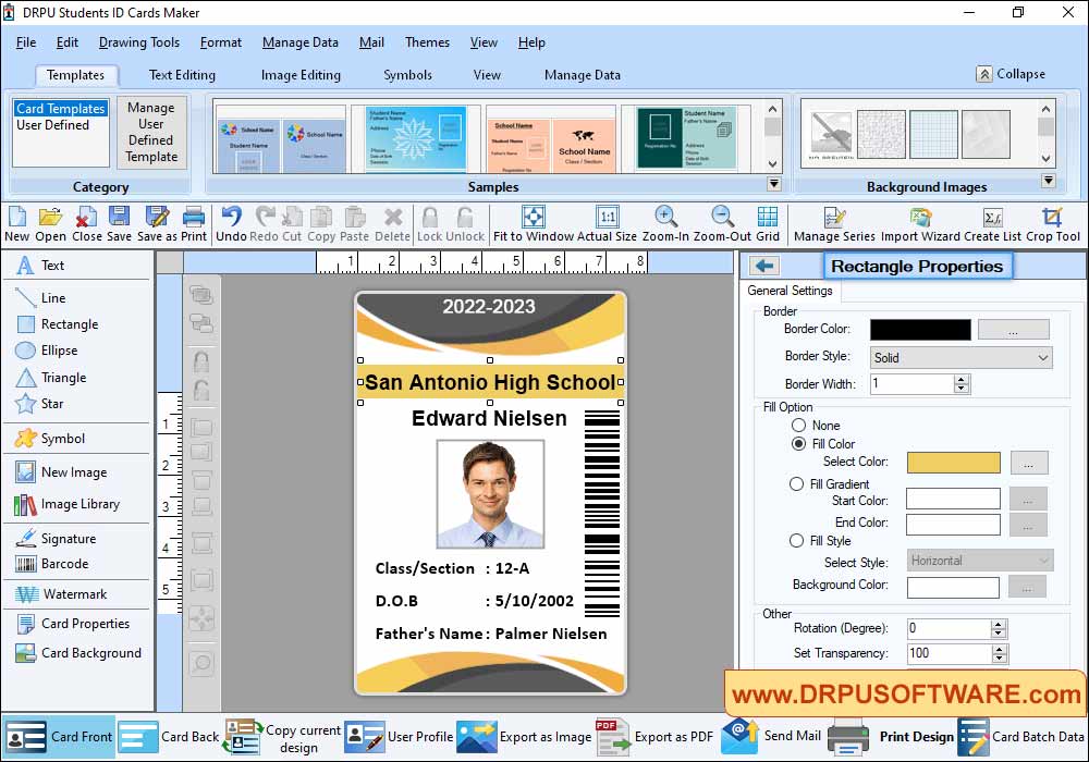 ID Card Properties ID Card Properties
