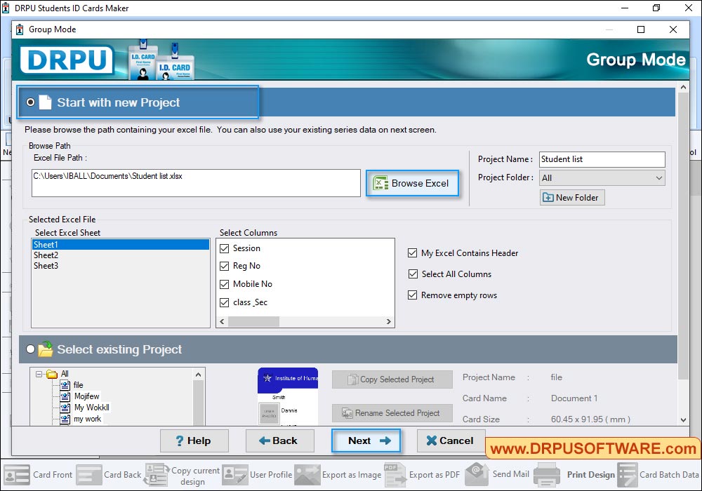 Student ID Cards Maker Software