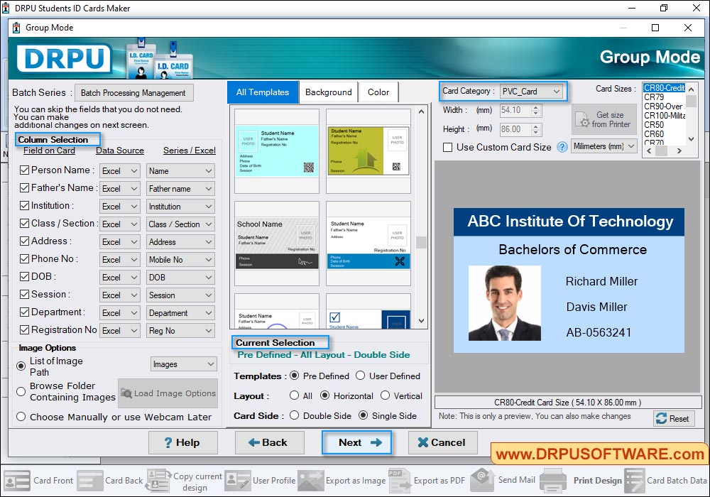 Student ID Cards Maker Software