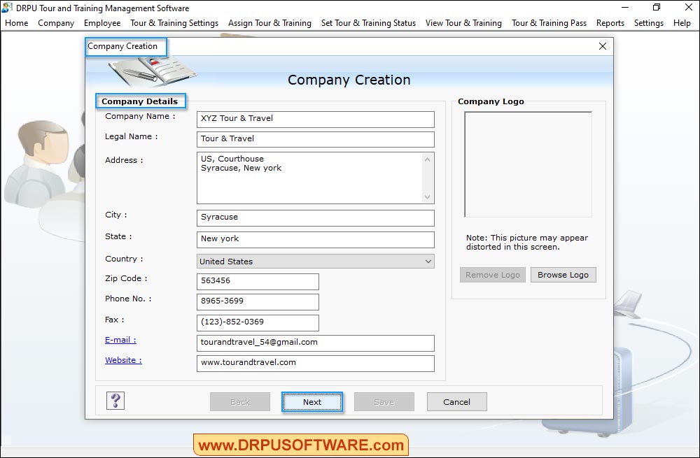 Tour and Training Management Software