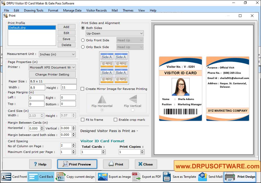 Print Settings Print Settings
