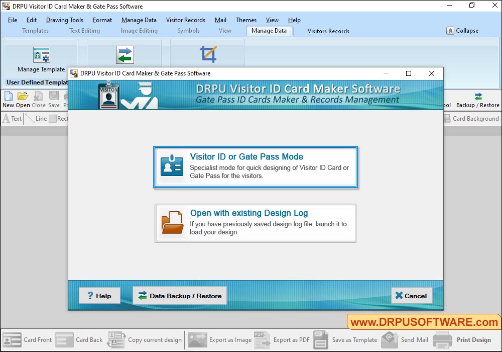 Gate Pass ID Cards Maker & Visitors Management