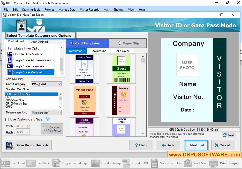 Gate Pass ID Cards Maker & Visitors Management
