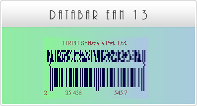 Databar EAN 13 Fonts