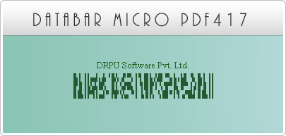 Databar MicroPDF417 Fonts
