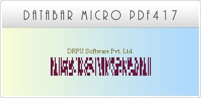 Databar MicroPDF417 Fonts