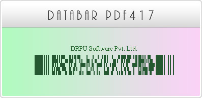 DATABAR PDF417  Fonts