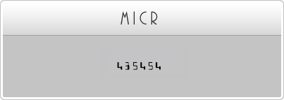 MICR  Fonts