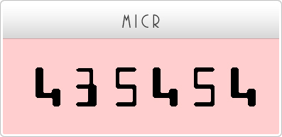 MICR  Fonts