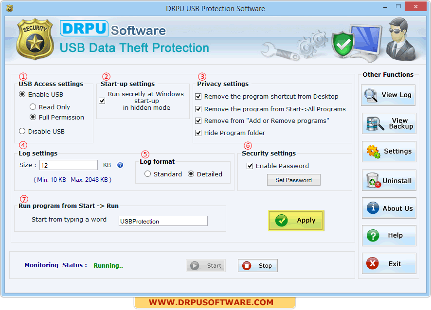 DRPU USB Data Theft Protection Software