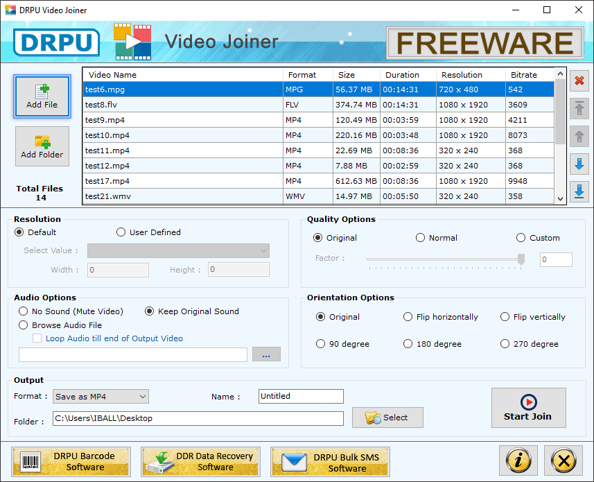 DRPU Video Joiner