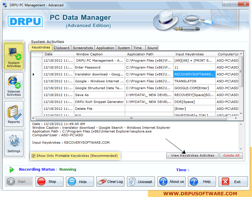 DRPU PC Management – Advanced