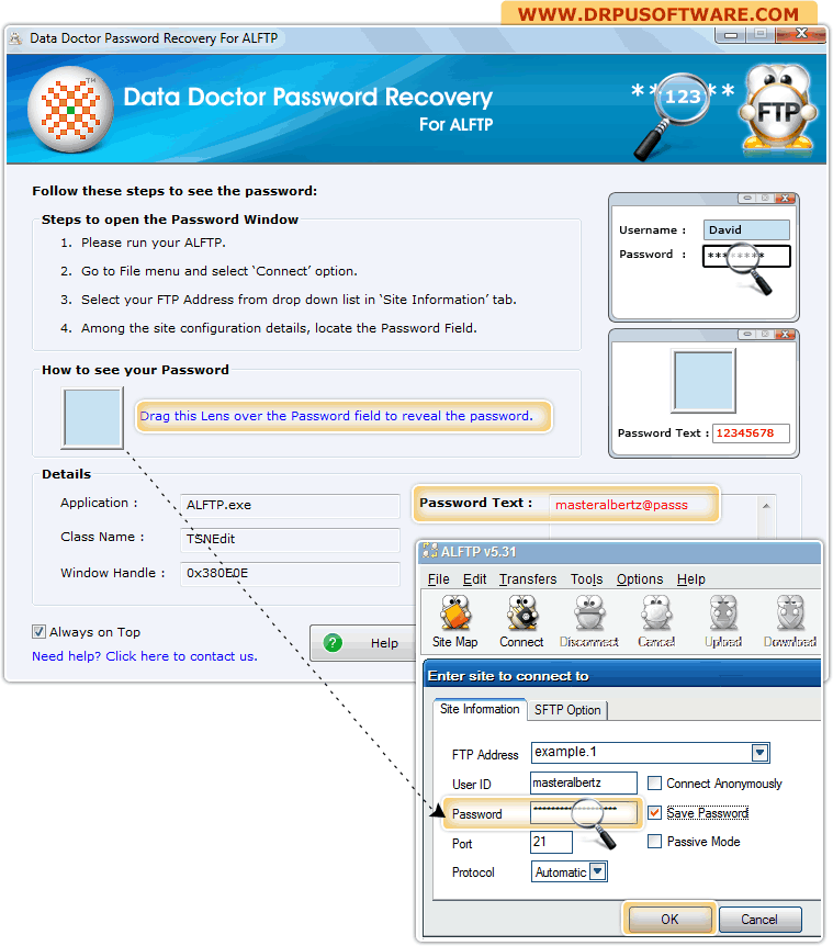 Password Recovery Software for ALFTP