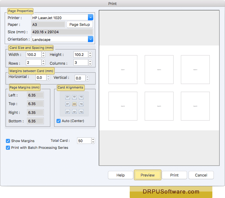 Print Settings