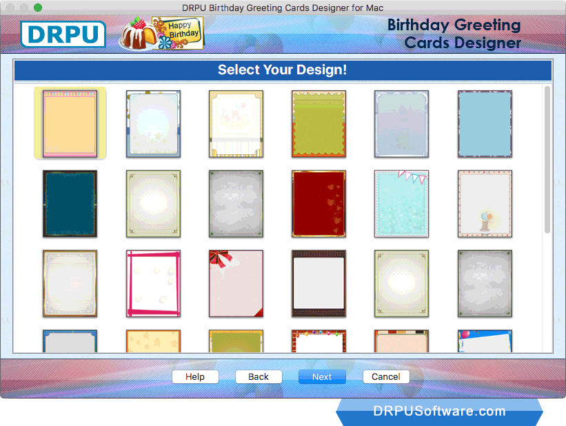 Birthday Greeting Cards Designer