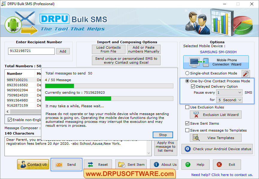 Total messages send Total messages send