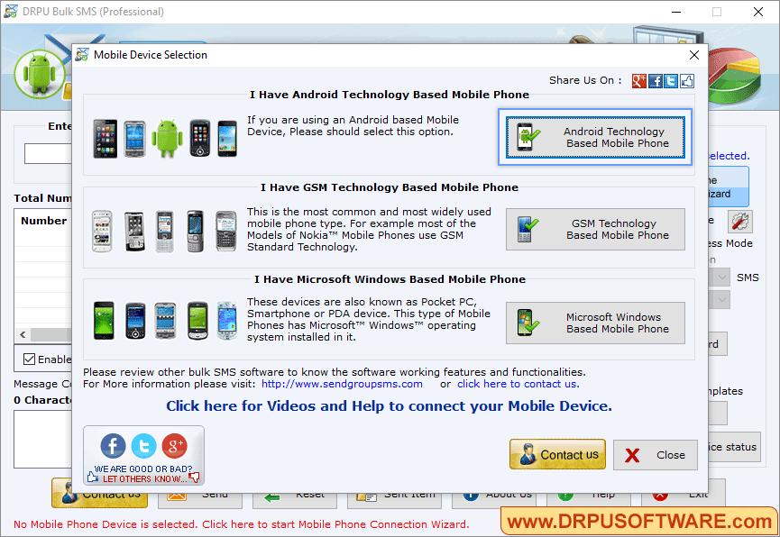 Mobile Device Selection Mobile Device Selection