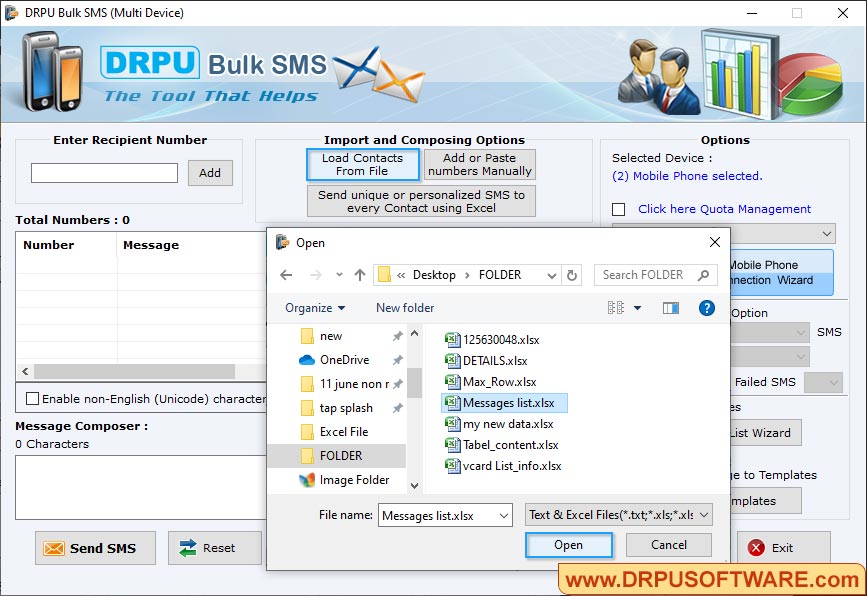 Load Contacts from File
