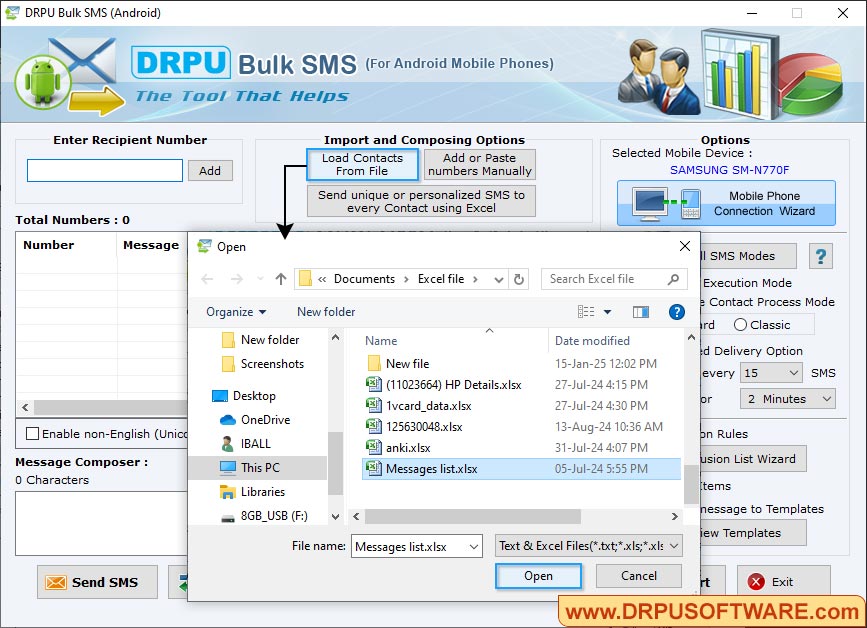 Load Contacts from File