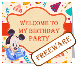 Kids Birthday Invitation Card