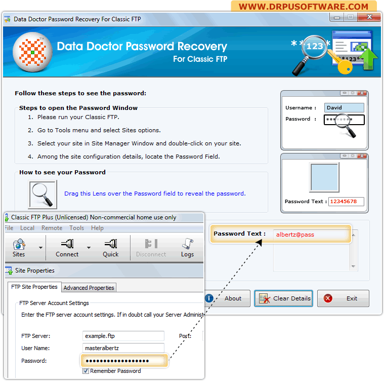 Password Recovery Software For Classic FTP