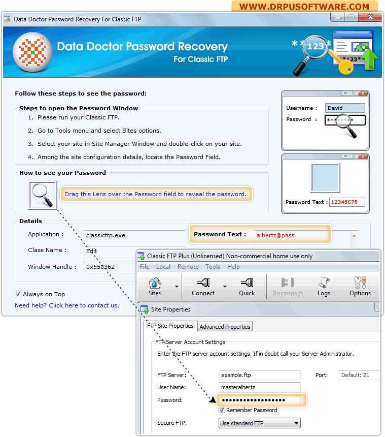 Password Recovery Software for Classic FTP