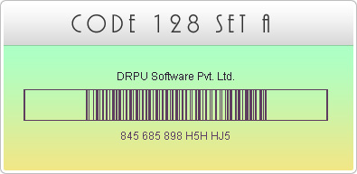 Code 128 SET A Fonts