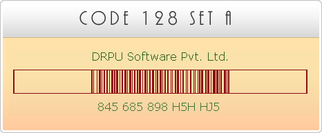 Code 128 SET A Fonts