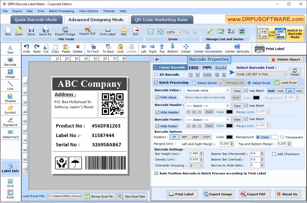 Barcode Label Maker Software- Corporate Edition